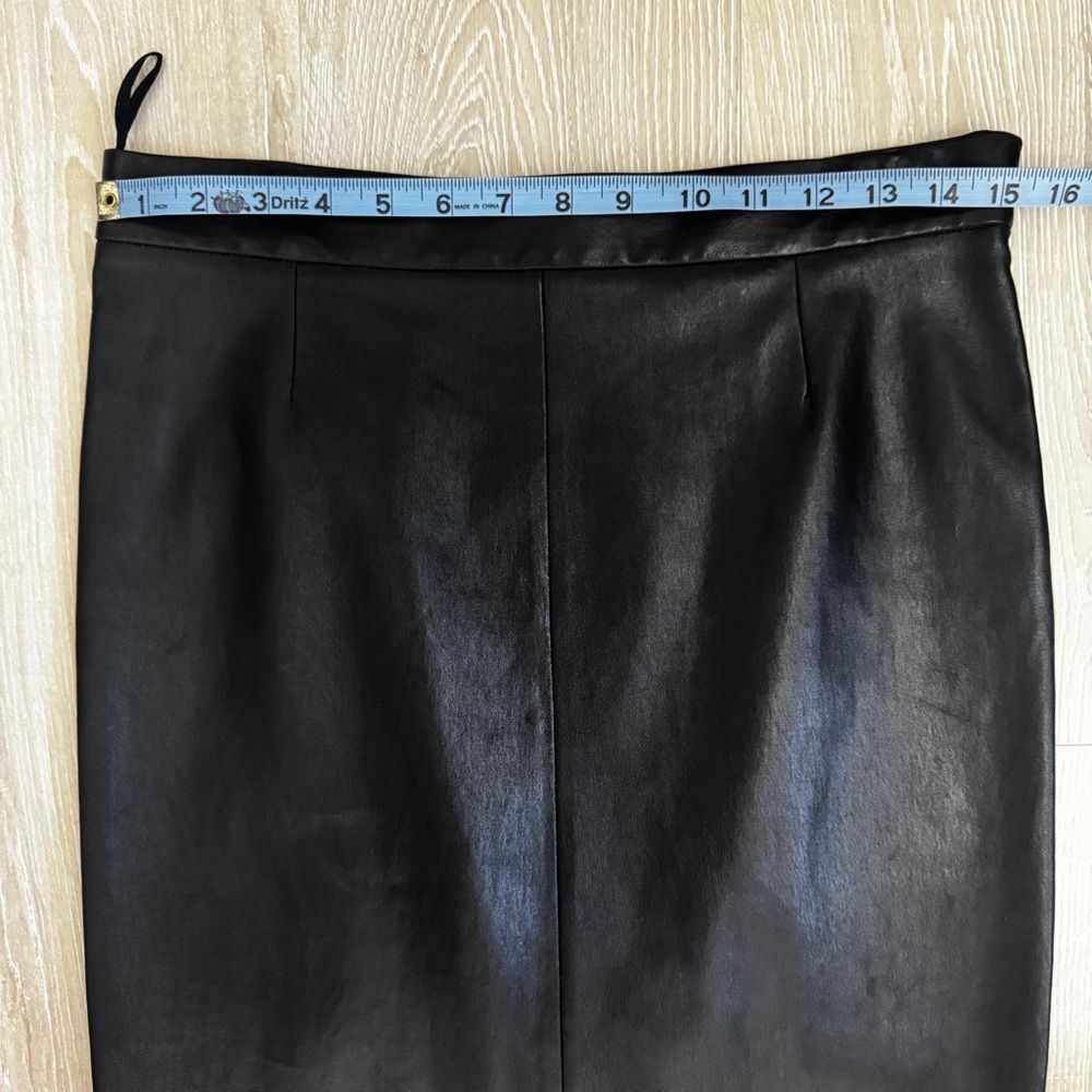 Prada Black Lamb Skin Pencil Skirt - Picture 6 of 11